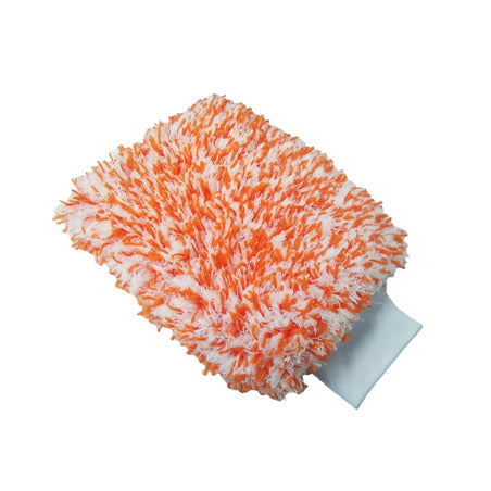Mammoth Nemo Wash Mitt - Extra Fluffy Microfibre Orange