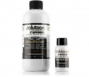 Solution Finish Black Trim Restorer - 1oz 30ml