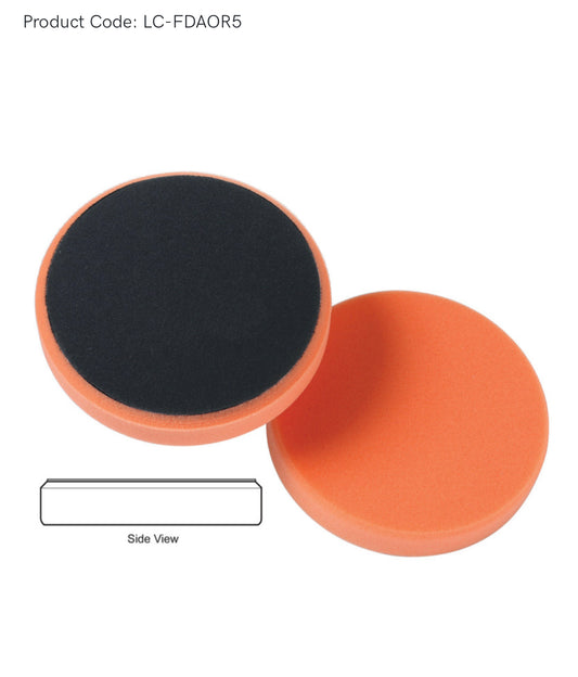 Lake Country Flat DA Pads 5.5" - Orange Light Cutting