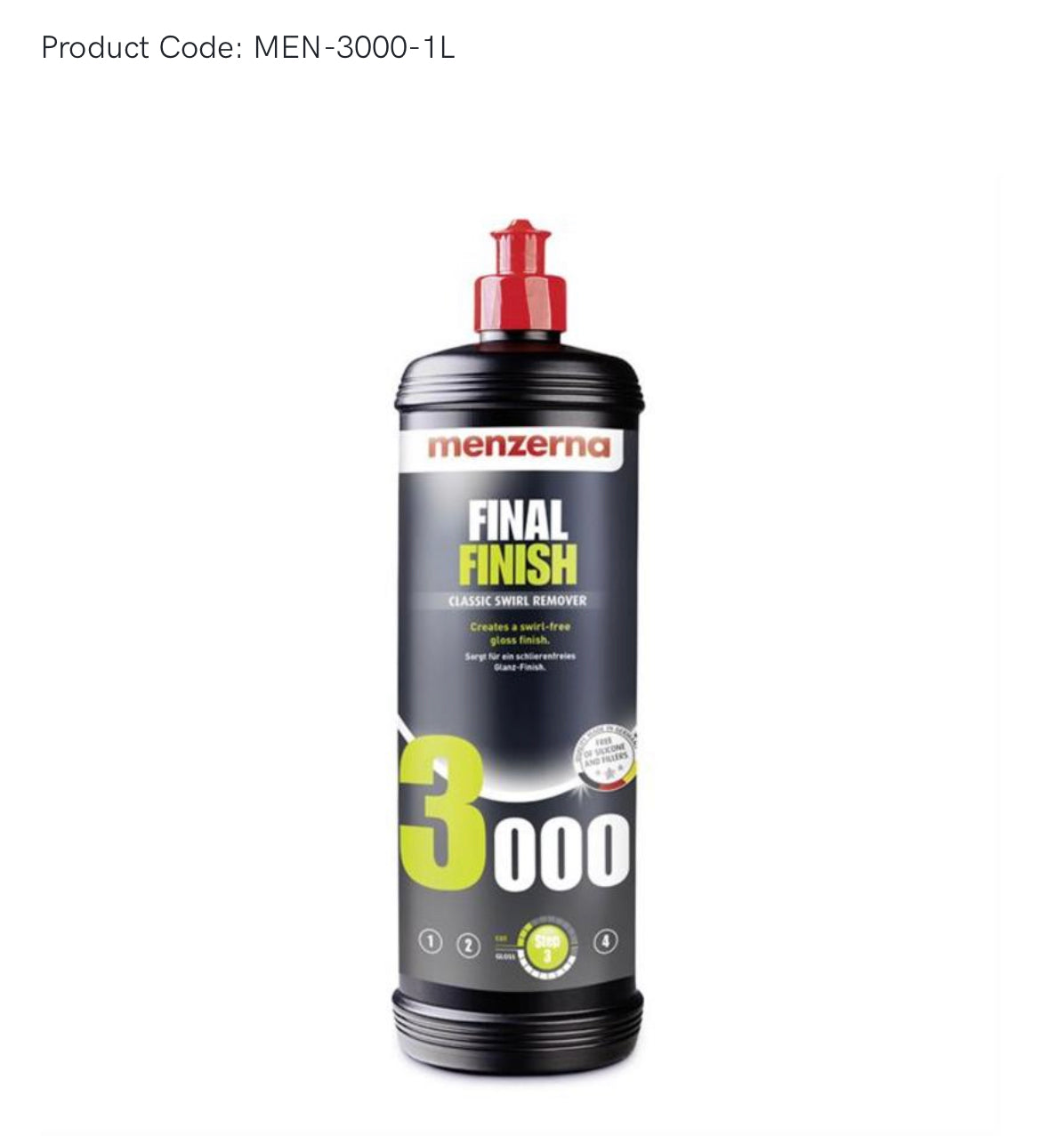 Menzerna 3000 Final Finish - 250ml