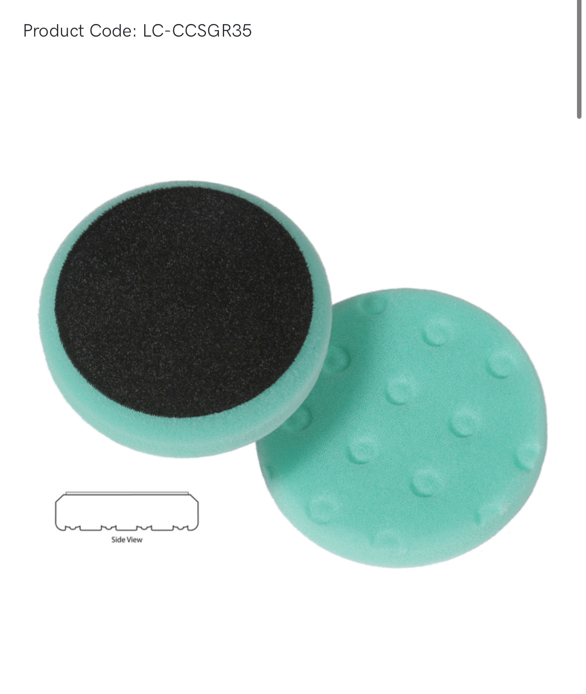 Lake Country CCS Pads - 3.5" - Green Polishing/Finishing