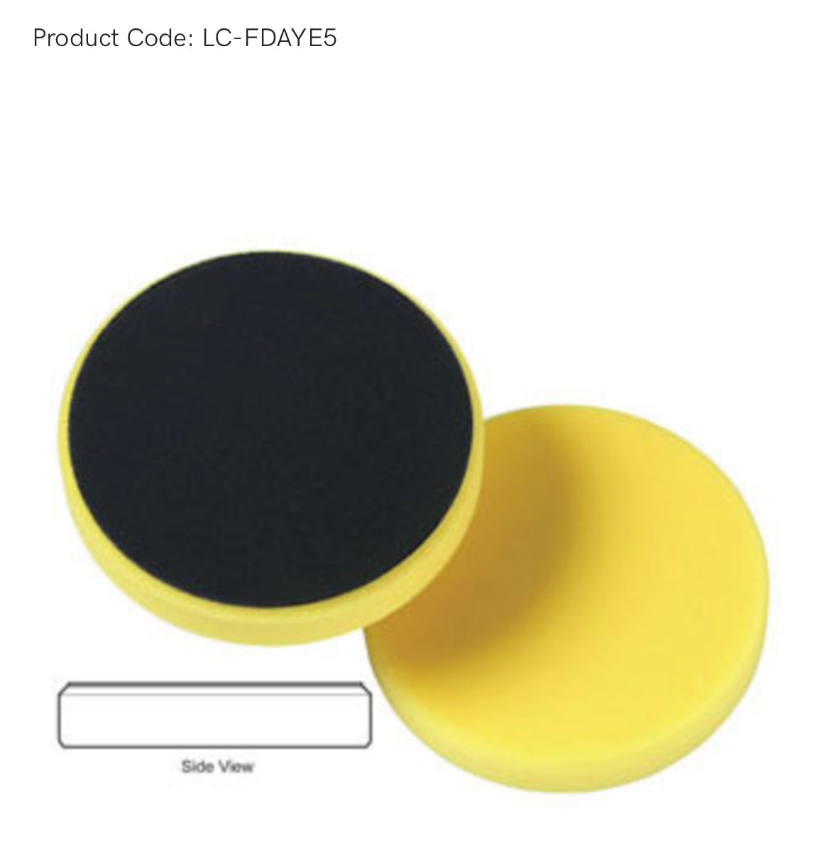 Lake Country Flat DA Pads 5.5" - Yellow Cutting